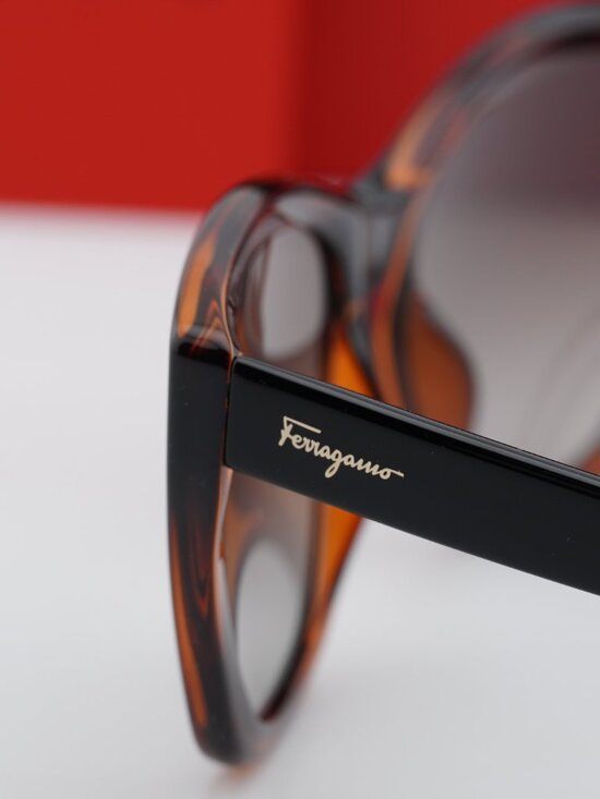 Salvatore Ferragamo SF957S 214 Cat Eye Sunglasses - Havana / Brown main image 4